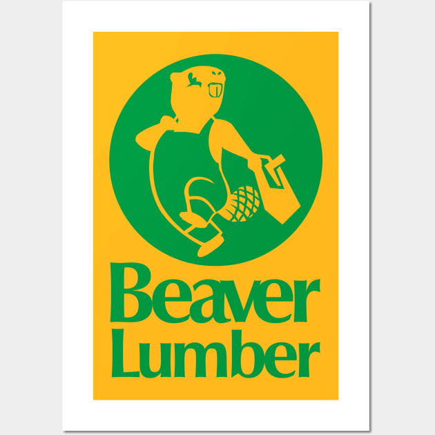 Beaver Lumber Wall Art by MarkSoric